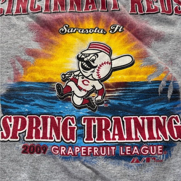 Cincinnati Reds 2009 Spring Training T Shirt Majestic Men Size Large - Picture 5 of 5